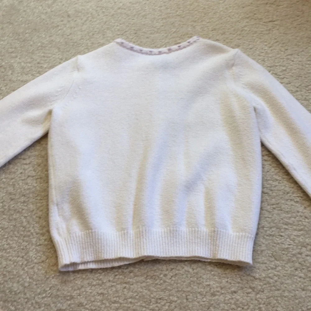 Gap knit embroidered cardigan